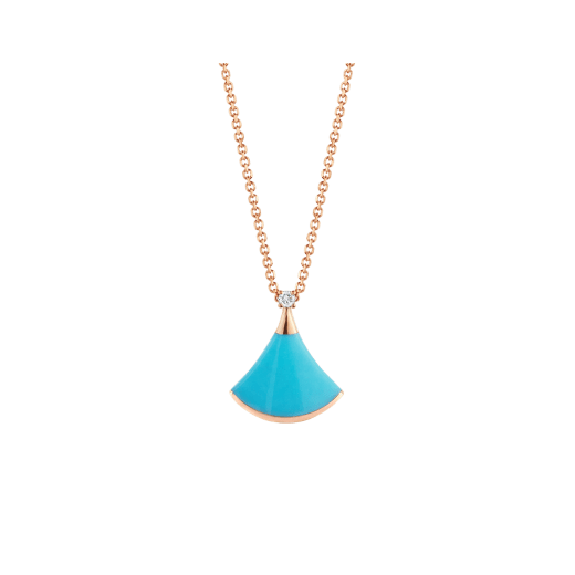 DÂY CHUYỀN BULGARI DIVAS’ DREAM DIAMOND TURQUOISE 18K ROSE GOLD