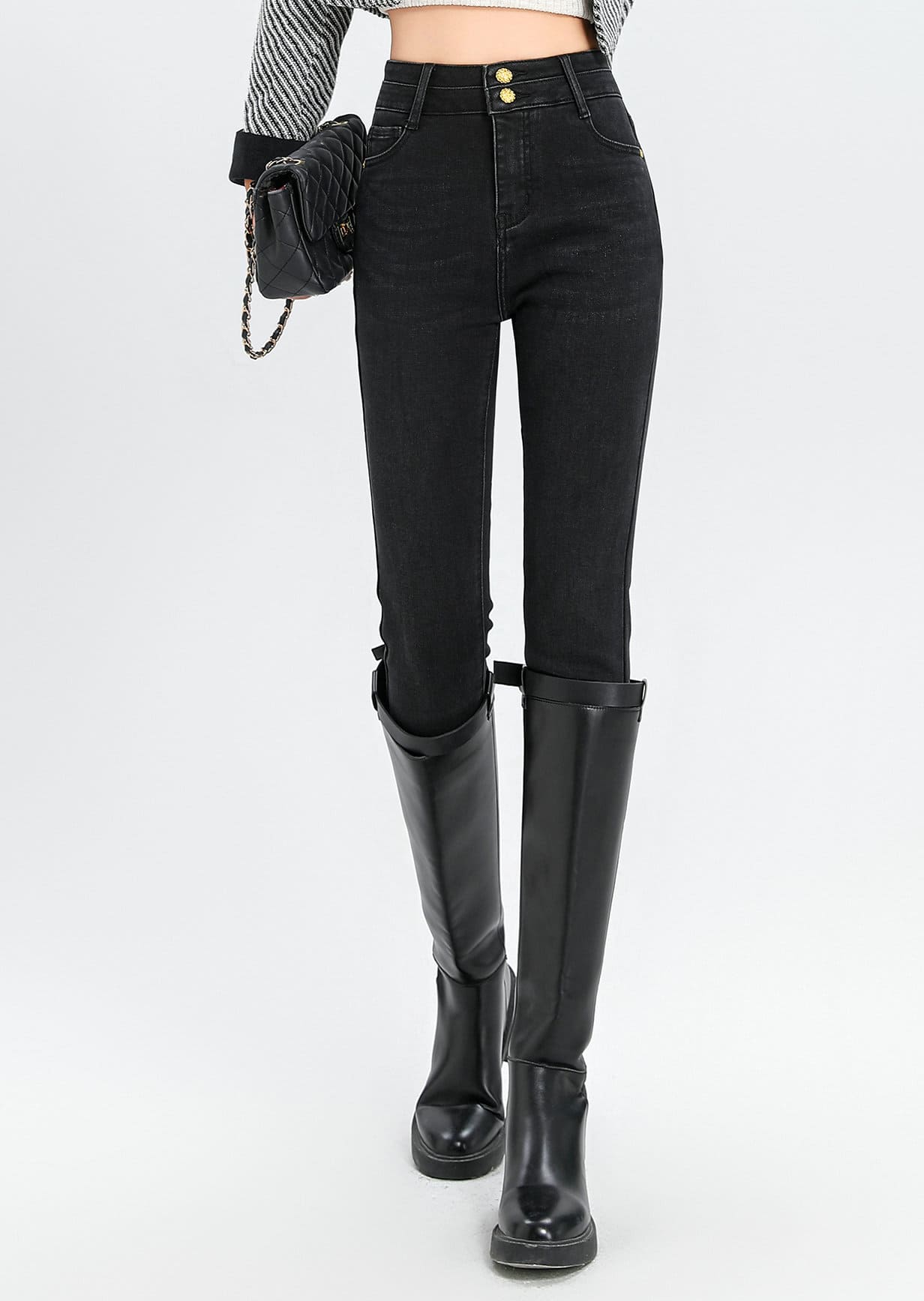 Quần jeans nữ cao cấp xuân thu JD7