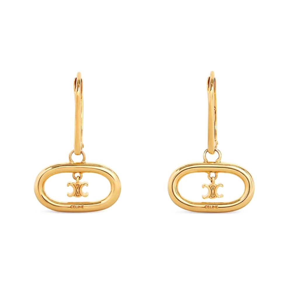 Bông tai Celine Women Maillon Triomphe Mobile Earrings in Brass with Gold Finish