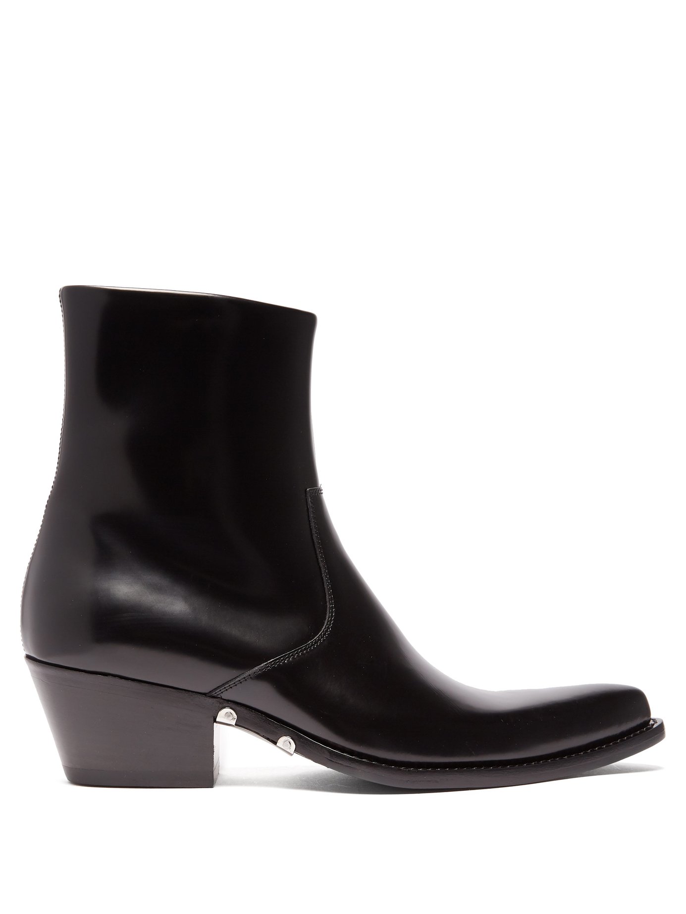 GIÀY CALVIN KLEIN 205W39NYC Tex polished leather ankle boots GIÀY CALVIN KLEIN 205W39NYC Tex polished leather ankle boots