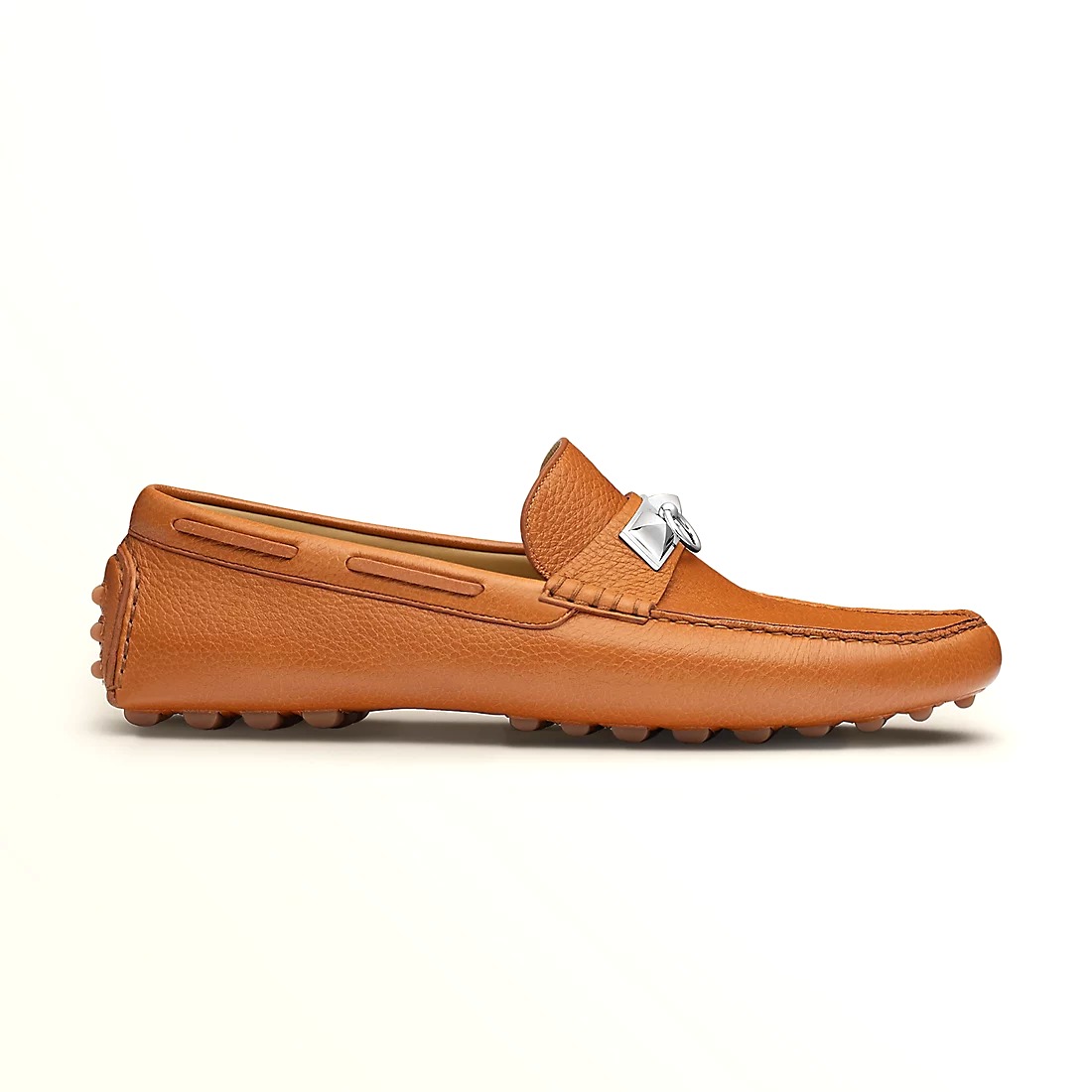 GIÀY HERMES IRVING LOAFER COWHIDE LEATHER BROWN SS2022