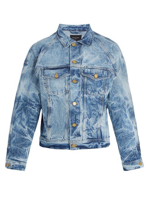 ÁO DENIM FEAR OF GOD Holy Water denim trucker jacket