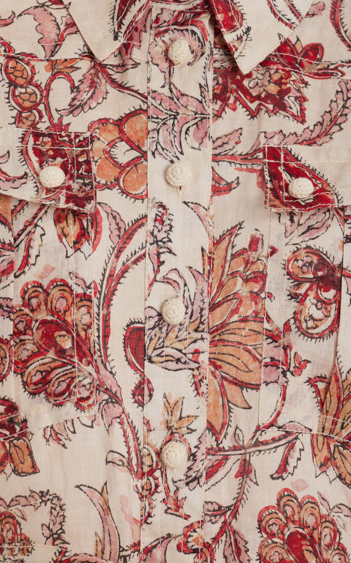 VÁY ZIMMERMANN Red Flower Vintage Dress