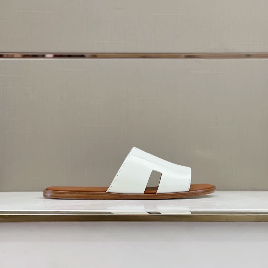 DÉP HERMES IZMIR WHITE H SANDAL AAA