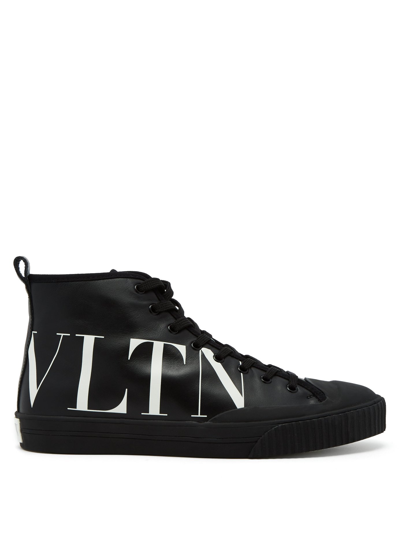 GIÀY VALENTINO  Logo leather high-top trainers