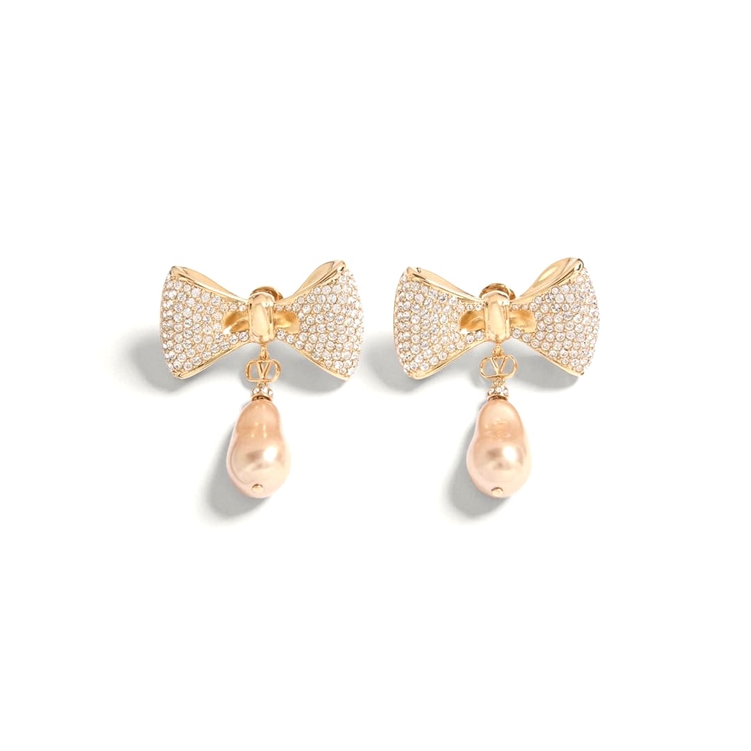 HOA TAI VALENTINO GARAVANI WHITE PEARLS SWAROVSKI