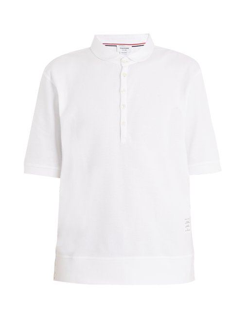 ÁO POLO THOM BROWNE Classic cotton-piqué polo shirt