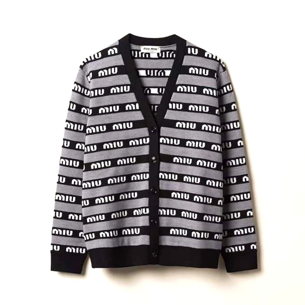 ÁO Miu Miu Women Wool Cardigan-Black