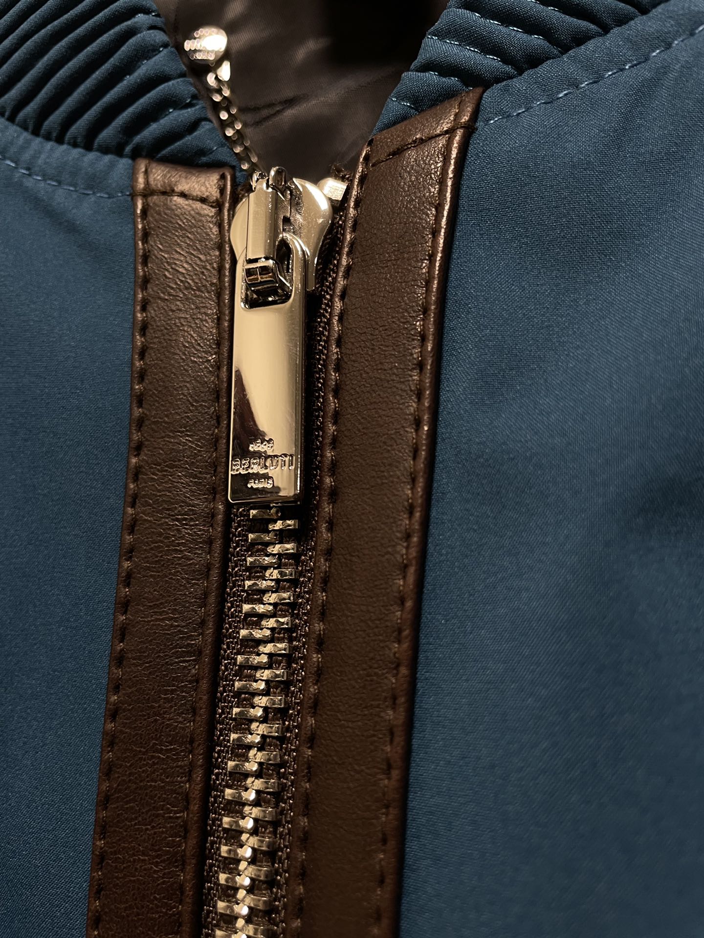 ÁO BERLUTI BOMBER LEATHER JACKET
