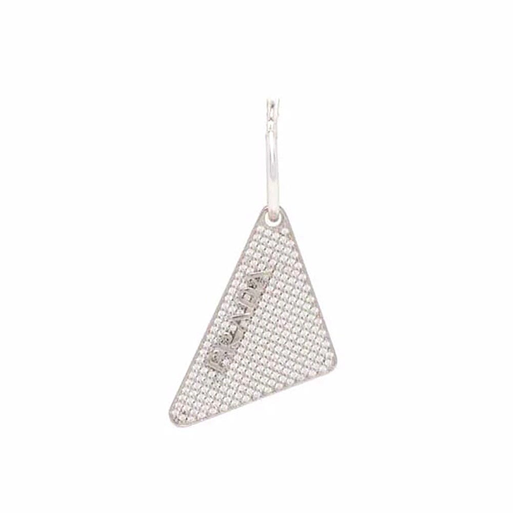 Bông tai Prada Crystal Logo Jewels Left Earring