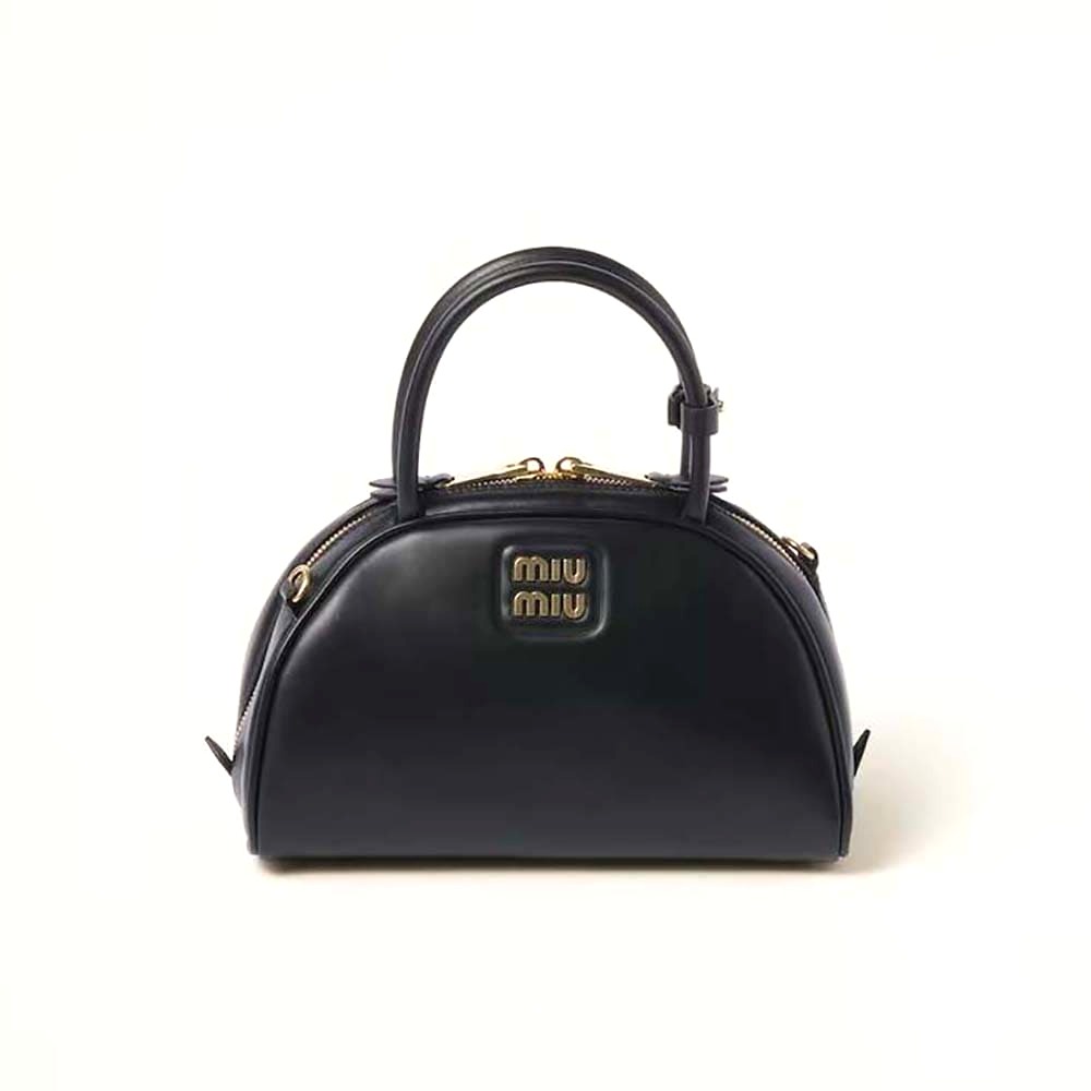 TÚI Miu Miu Women Medium Leather Top-handle Bag-Black