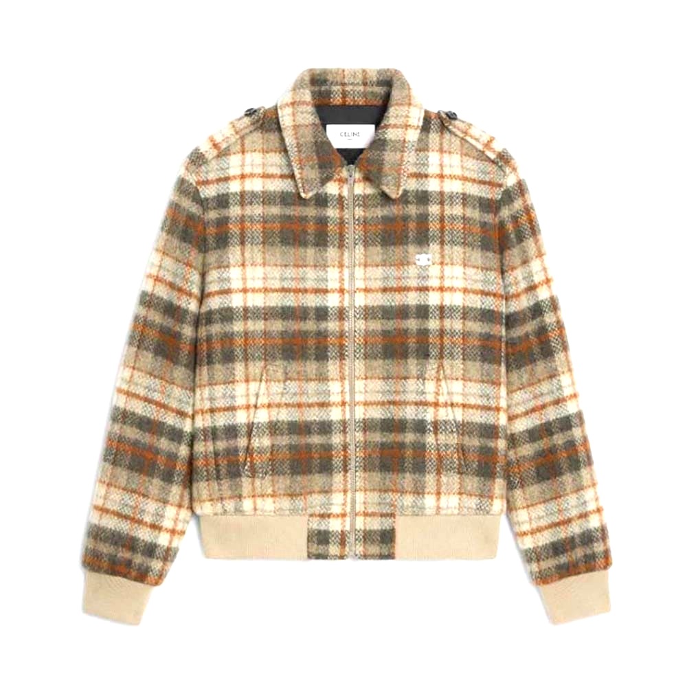 Celine check coat top