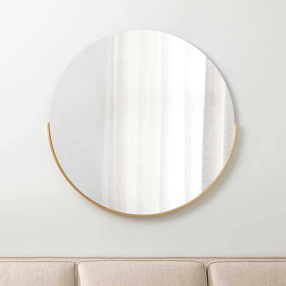 GƯƠNG RANGE Large Round GOLD Wall Mirror