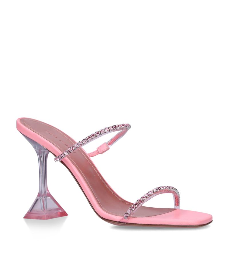 GIÀY AMINA MUADDI  Glass Gilda Mules 95