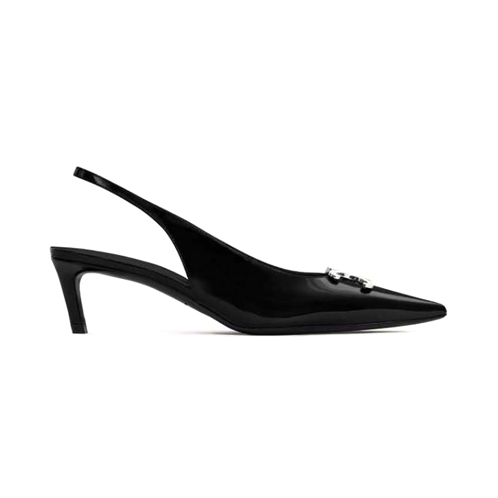 GIÀY Celine Women Alma Triomphe Slingback in Glossy Calfskin