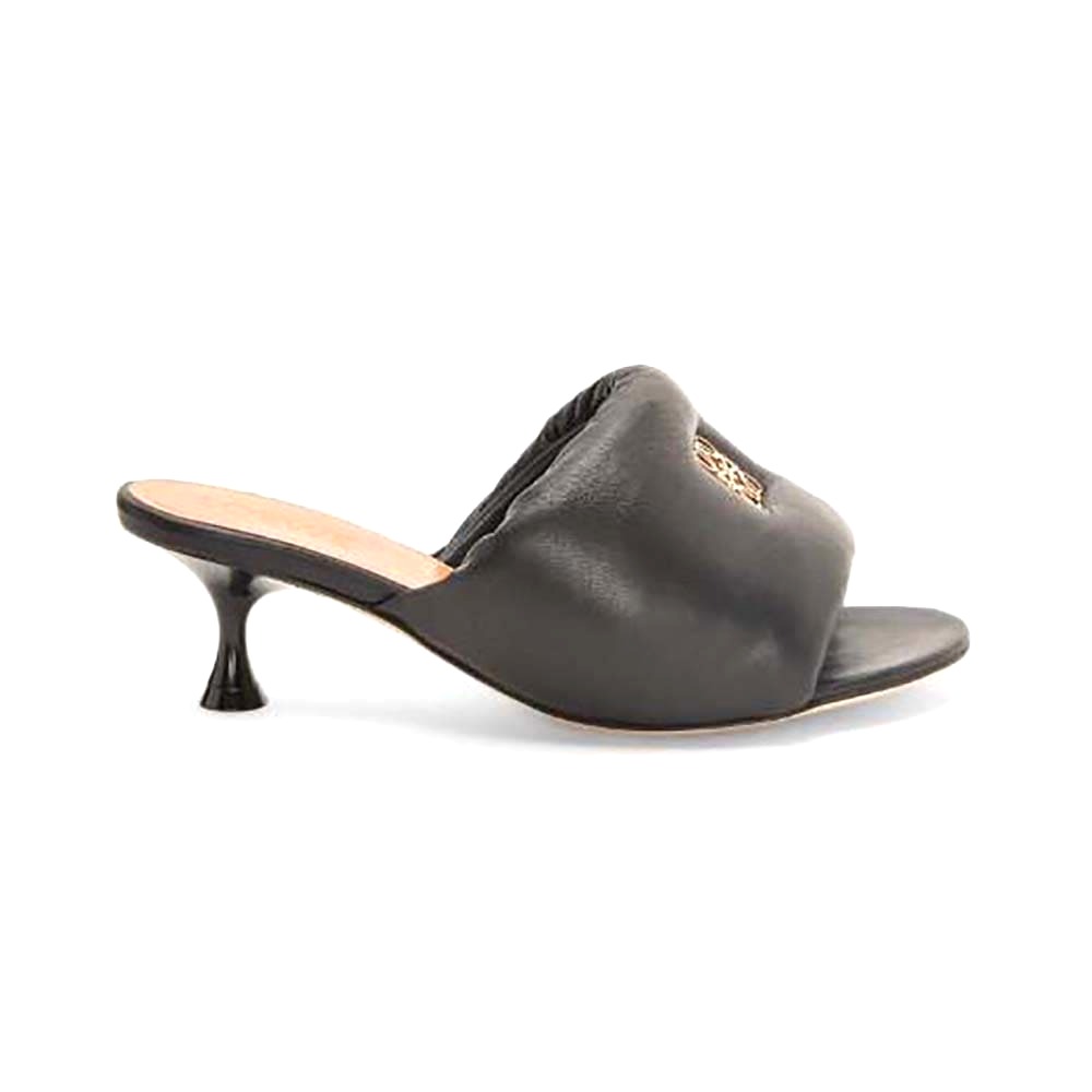 GUỐC Loewe Women Anagram Padded Mule in Lambskin-Black