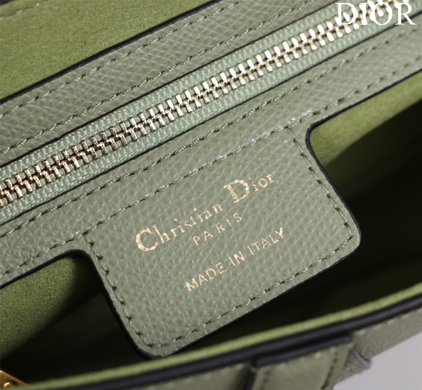 TÚI Dior Women Saddle bag in Calfskin-Olive Top Quality
