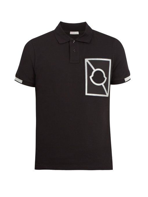 ÁO POLO MONCLER CRAIG GREEN Logo-embroidered cotton-piqué polo shirt