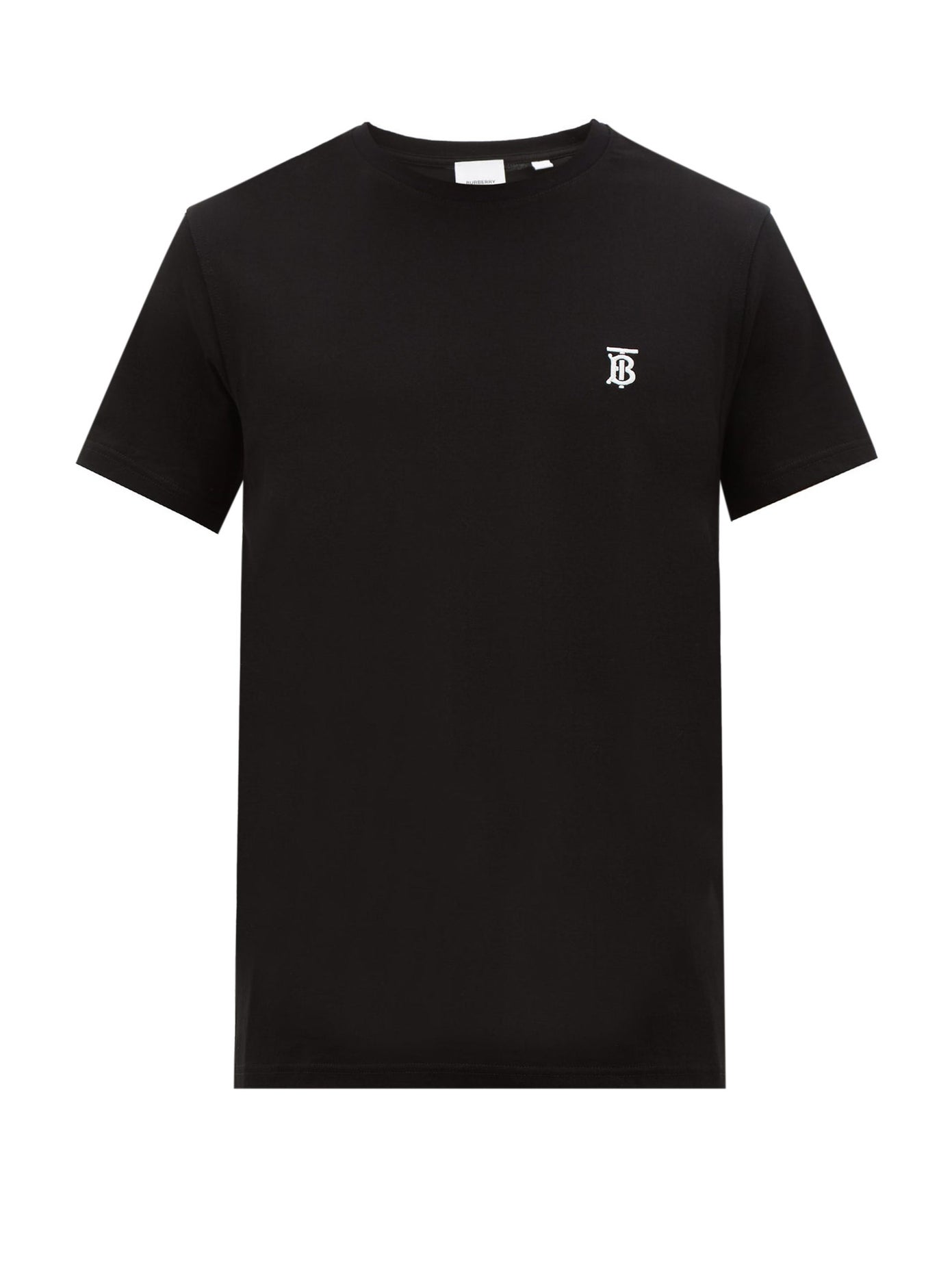 ÁO PHÔNG BURBERRY Embroidered monogram cotton-jersey T-shirt