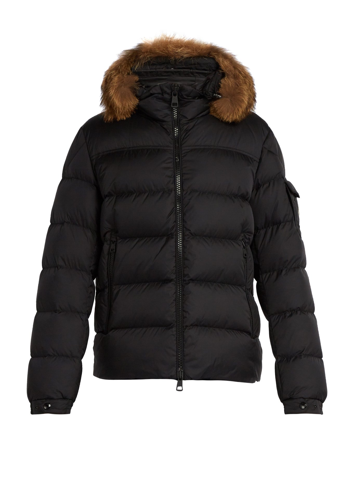 ÁO MONCLER  Marque quilted-down jacket