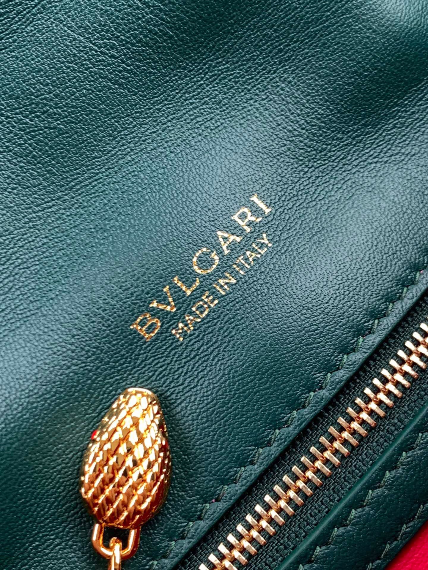 TÚI BVLGARI SERPENTI CALFSKIN GREEN