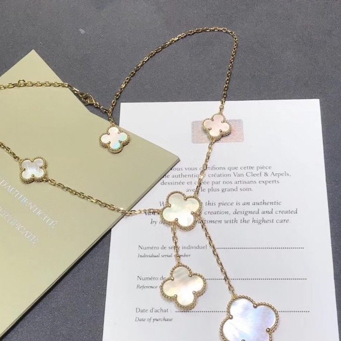 DÂY CHUYỀN VAN CLEEF & ARPELS ALHAMBRA M.O.P GOLD 18K YELLOW GOLD