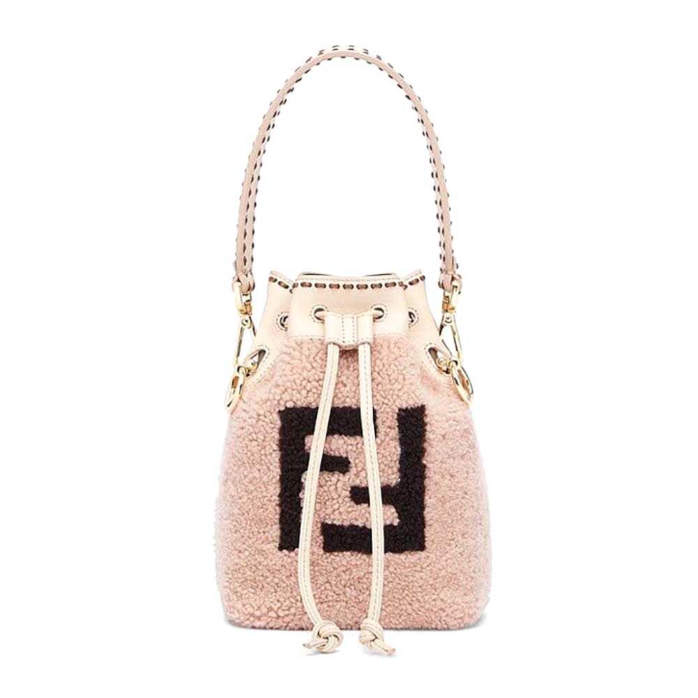 TÚI Fendi Women Mon Tresor Pink Sheepskin Mini-Bag