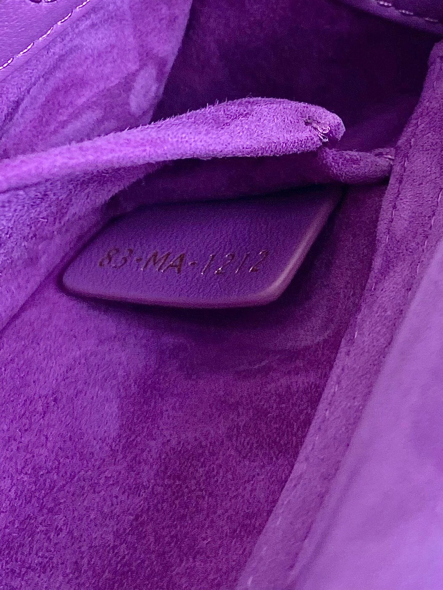 TÚI CHRISTIAN DIOR Lady D-Joy Bag Bright Purple Cannage Lambskin
