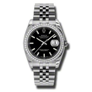 ĐỒNG HỒ ROLEX Oyster Perpetual Datejust 36 Black Dial Stainless Steel Jubilee Bracelet