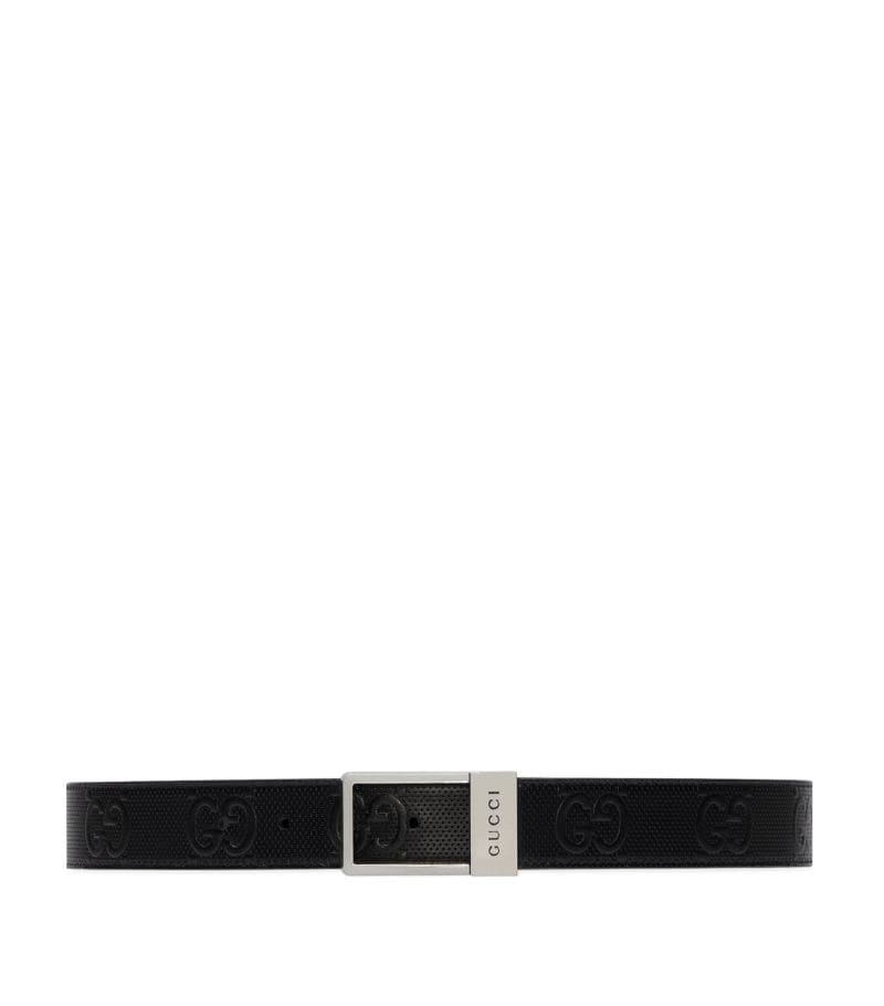 DÂY LƯNG GUCCI  Leather GG Belt khóa trắng