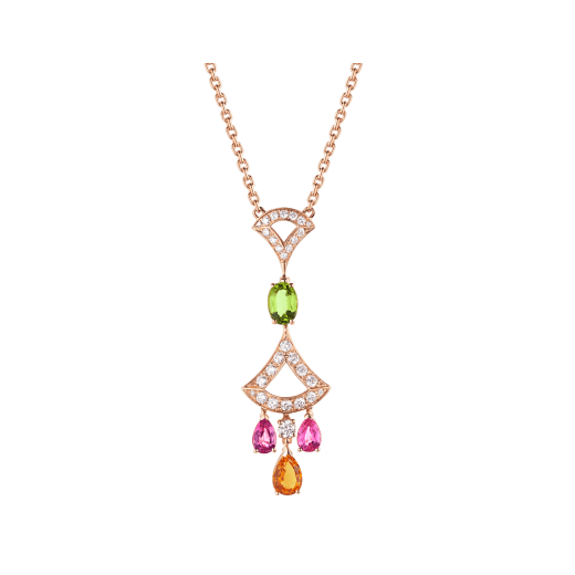 DÂY CHUYỀN BULGARI DIVAS’ DREAM GEMSTONES & DIAMOND 18K ROSE GOLD