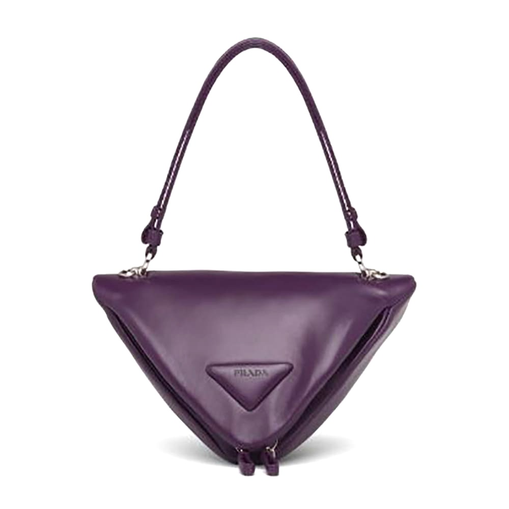 TÚI Prada Women Padded Nappa Leather Handbag-Purple