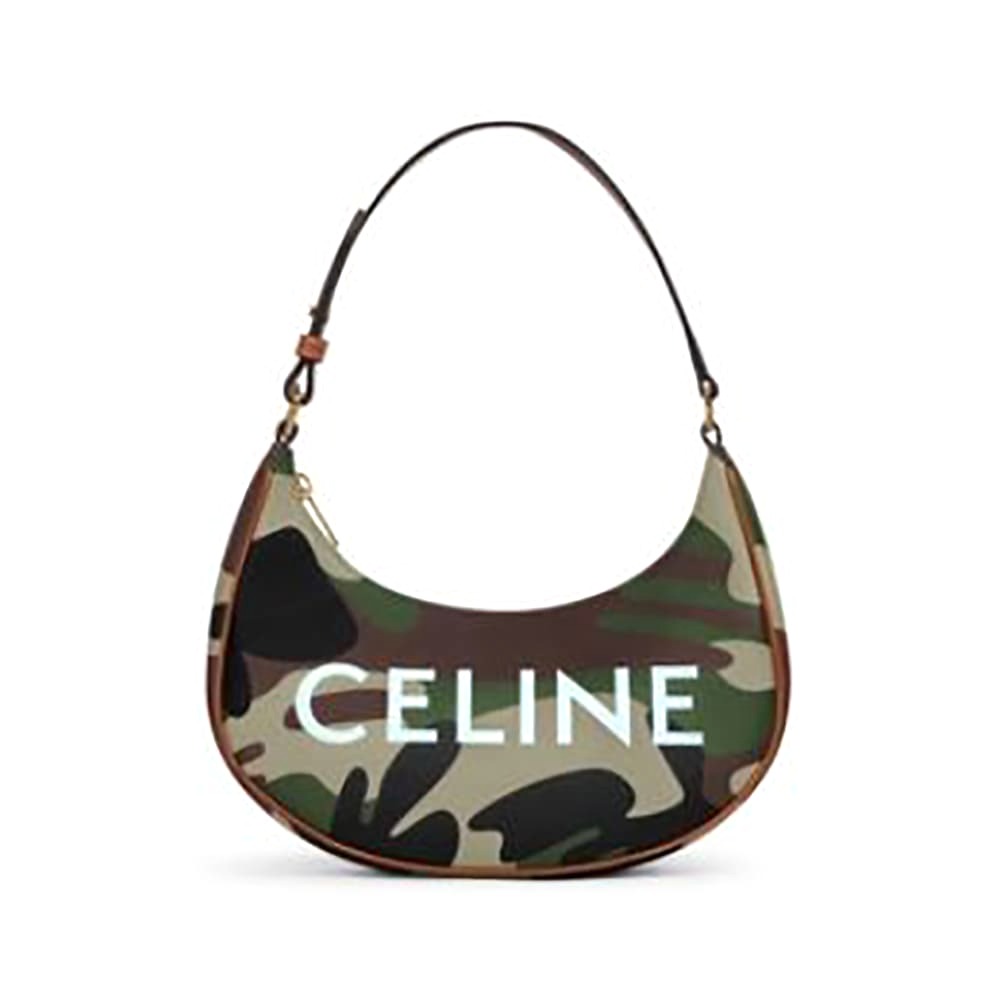 TÚI Celine Women AVA Bag in Canvas with Camouflage and Celine Print