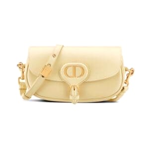 TÚI Dior Women Bobby East-West Bag Pale Yellow Box Calfskin Top Quality