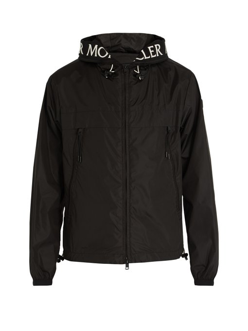 ÁO MONCLER  Massereau logo-embroidered hooded jacket