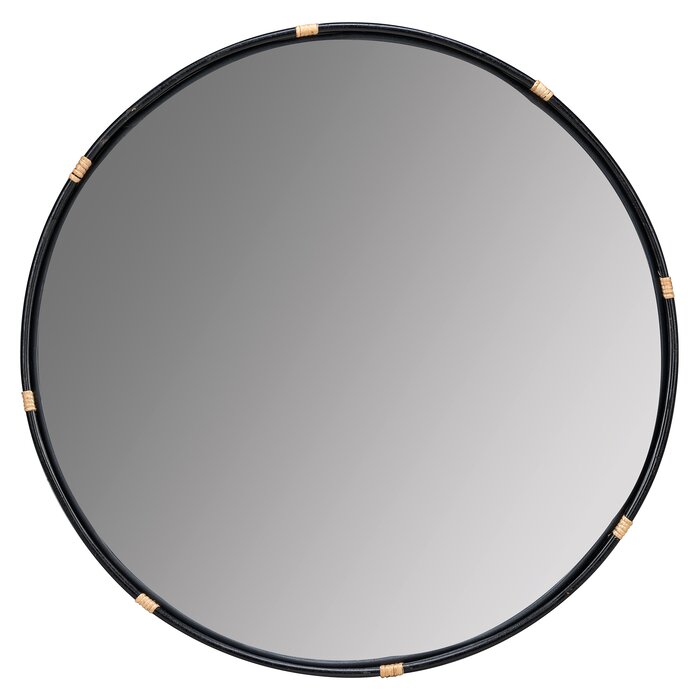 GƯƠNG AMI Round Wood Accent Mirror