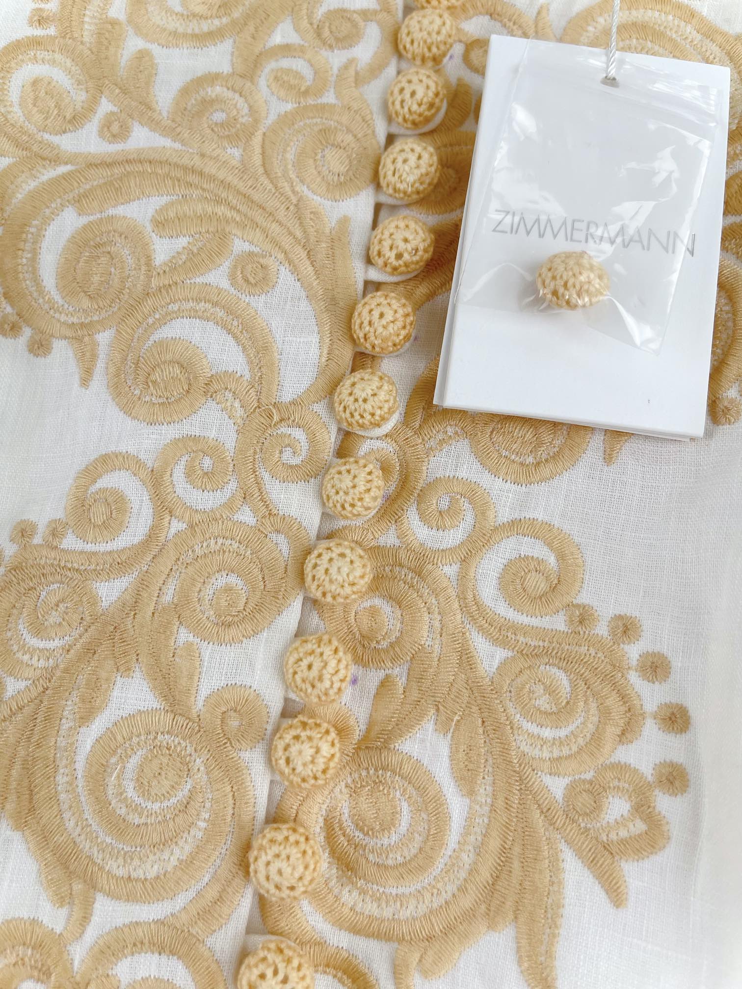 VÁY ZIMMERMANN Lace Fabric Flower Vintage Dress