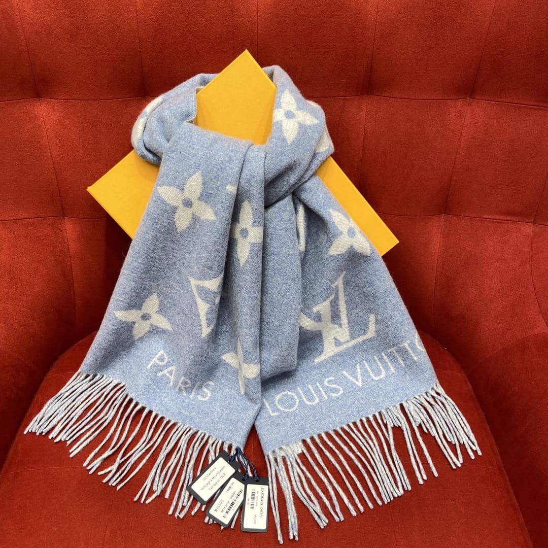 KHĂN Louis Vuitton Double-sided cashmere Scarf