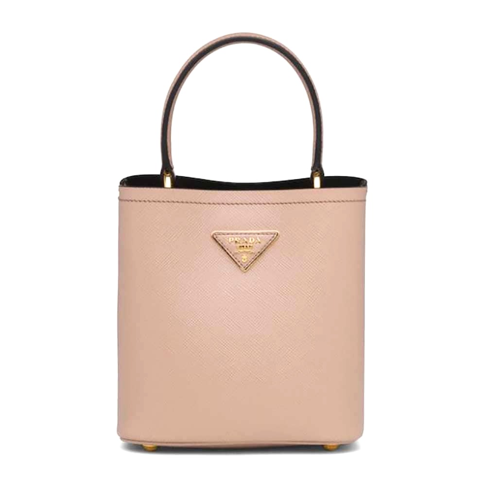 TÚI Prada Women Small Saffiano Leather Prada Panier Bag-Sandy