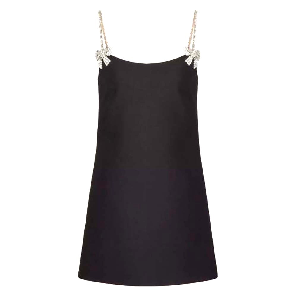 VÁY Valentino Women Embroidered Crepe Couture Short Dress