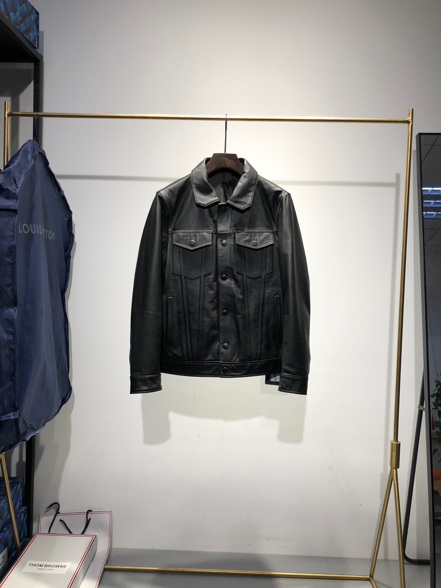 ÁO LOUIS VUITTON LEATHER JACKET