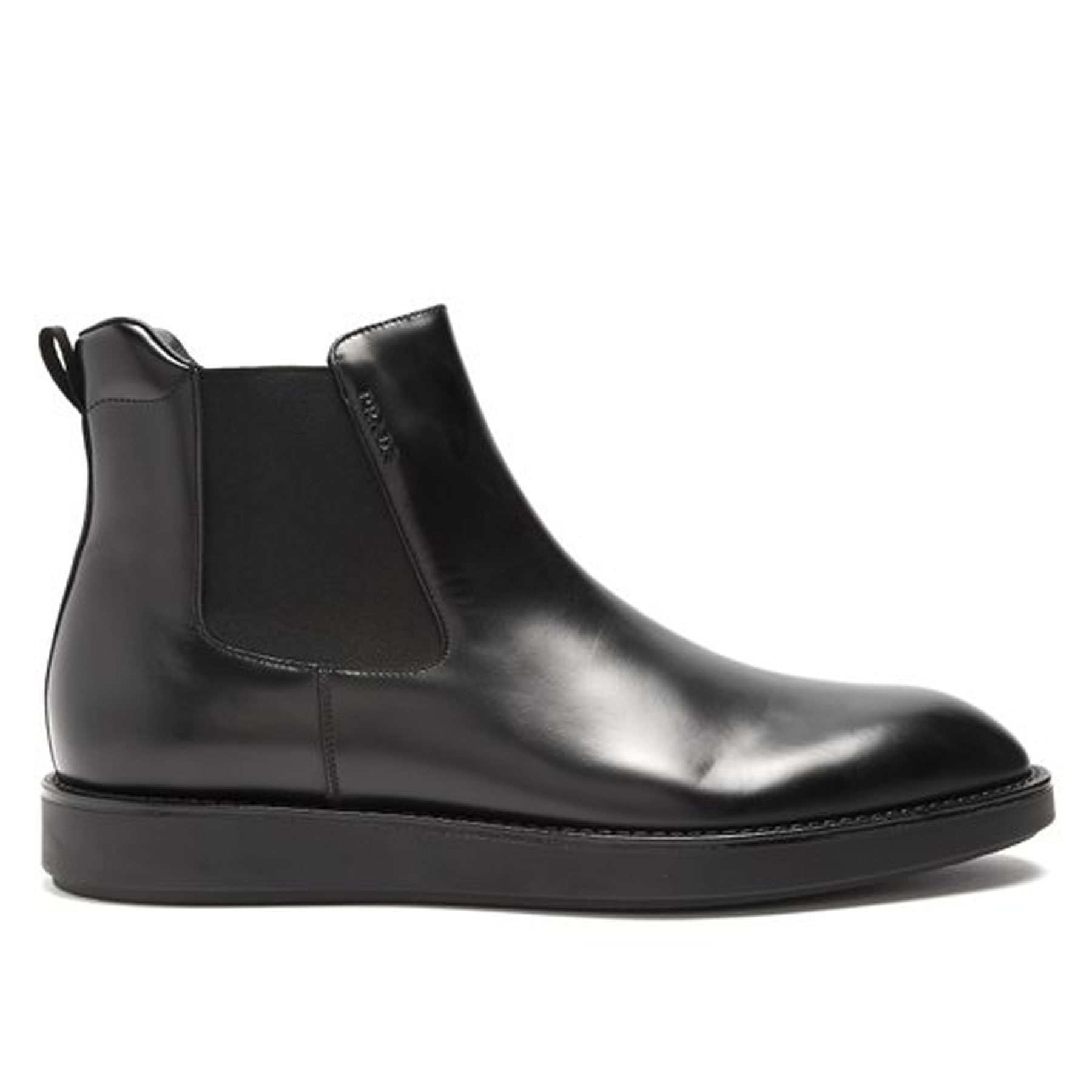 GIÀY PRADA Raised-sole leather chelsea boots