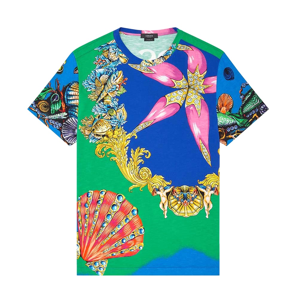 ÁO VERSACE Tresor DE LA Mer Print T-shirt Unisex