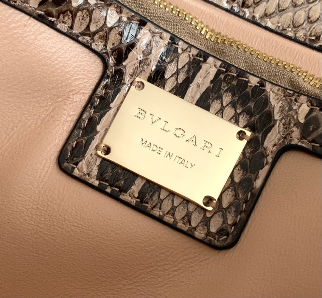 TÚI BVLGARI SERPENTI PYTHON SKIN DA TRĂN