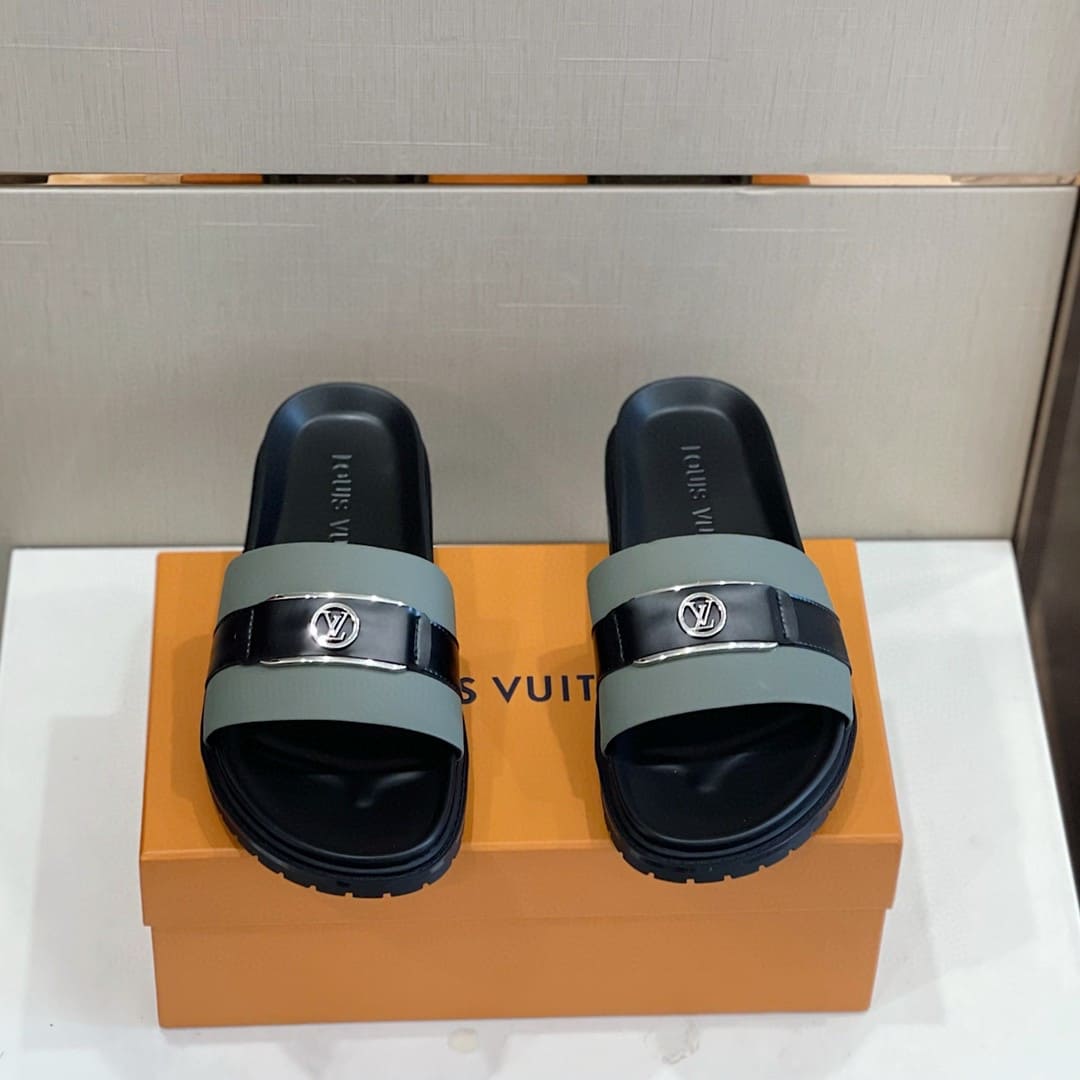 DÉP LOUIS VUITTON LV CIRCLE LOGO SANDAL AAA