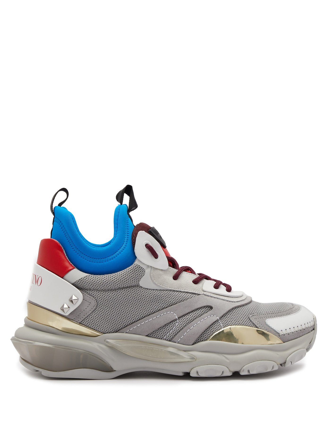 GIÀY VALENTINO Bounce raised-sole high-top trainers