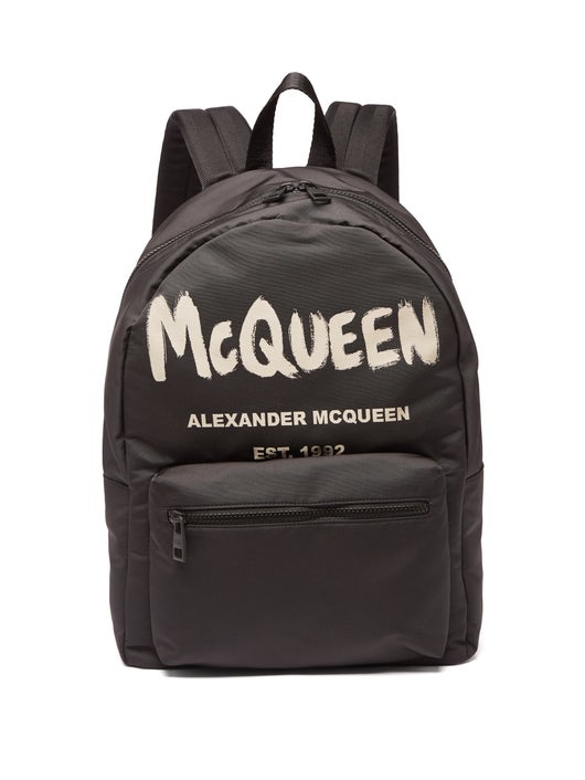 BALO ALEXANDER MCQUEEN Metropolitan logo-print canvas backpack