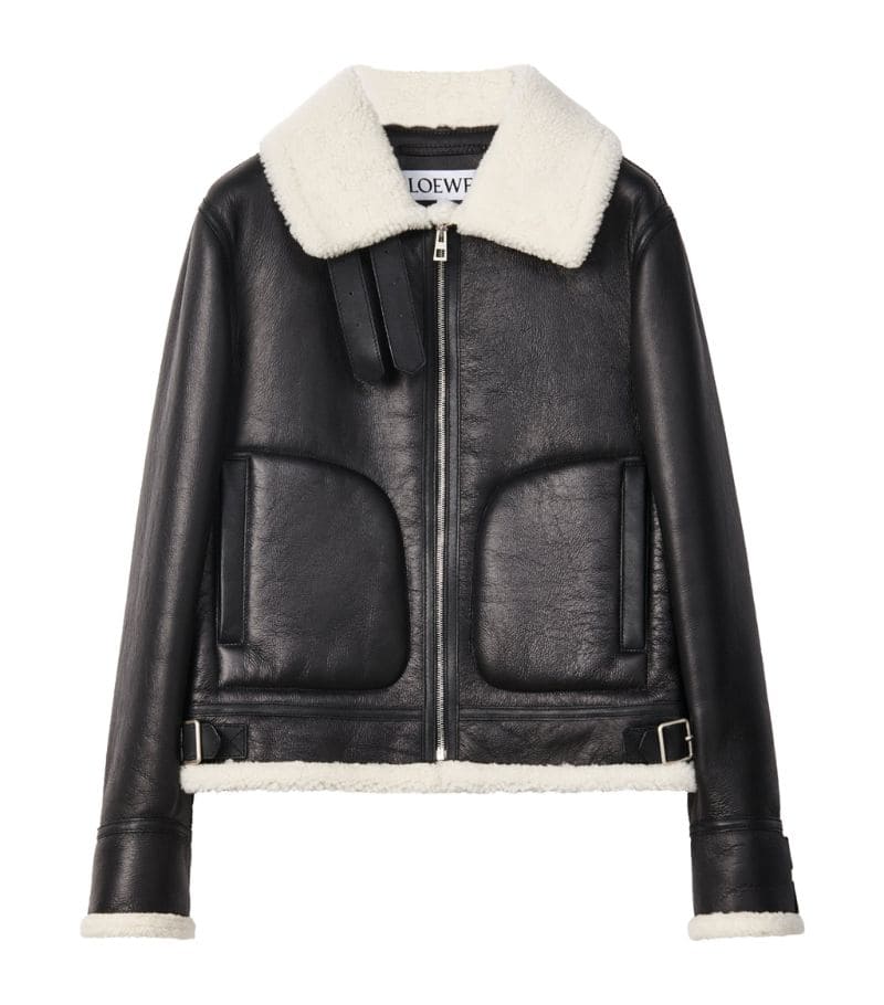 ÁO LOEWE Shearling Aviator Jacket