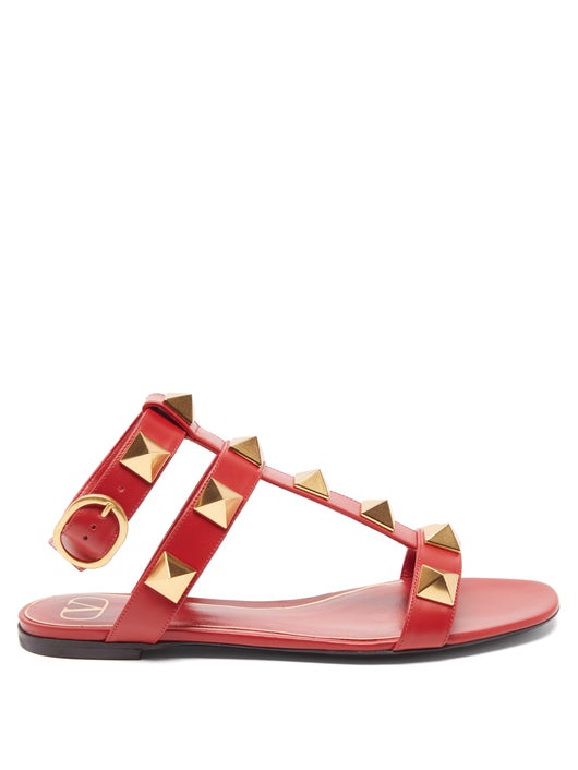 GIÀY VALENTINO GARAVANI Roman Stud leather sandals