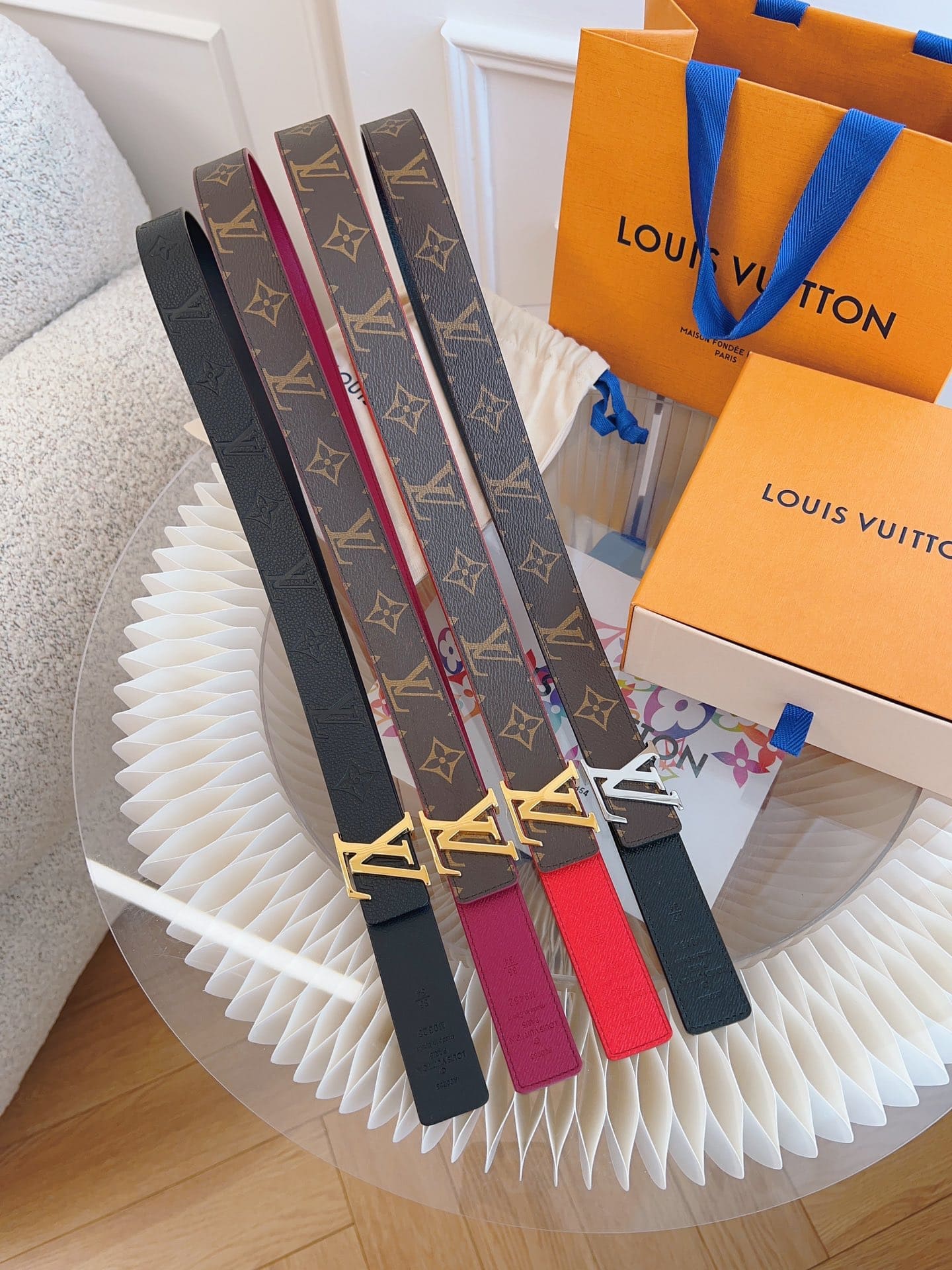 DÂY LƯNG LOUIS VUITTON BLACK BROWN MONOGRAM LEATHER Khóa bạc